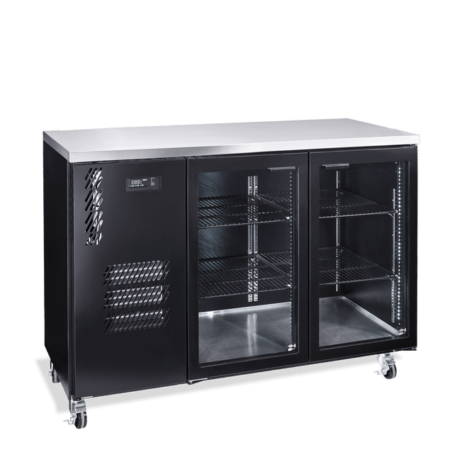 Cameo - One Door Black Colorbond Under Counter Display Refrigerator