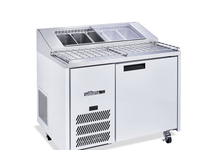 Jade Pizza - One Door White Colorbond Pizza Prep Counter Refrigerator With Blown Air Well