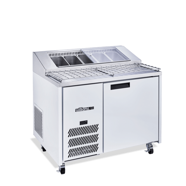 Jade Pizza - One Door White Colorbond Pizza Prep Counter Refrigerator With Blown Air Well