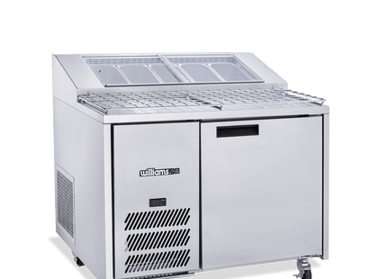 Jade Pizza - One Door Stainless Steel Pizza Prep Counter Refrigerator With Blown Air Well