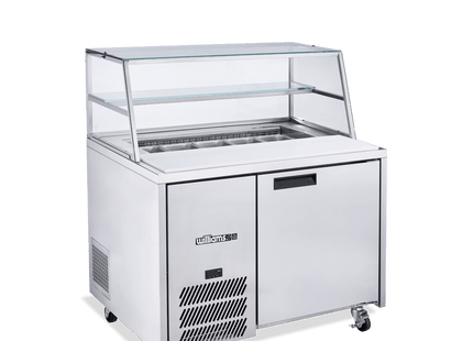 Jade Sandwich - One Door Stainless Steel Prep Counter Refrigerator With Blown Air Well