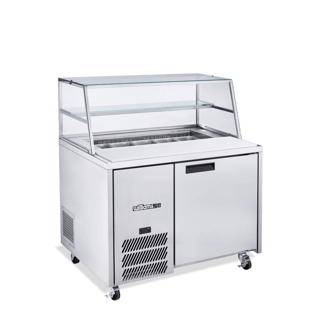 Jade Sandwich - One Door Stainless Steel Prep Counter Refrigerator With Blown Air Well