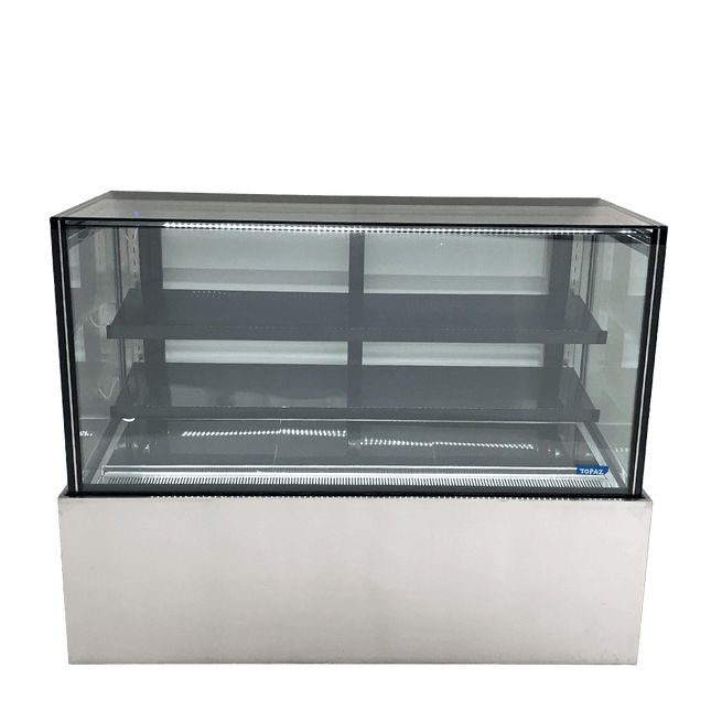 Topaz Cake Display - 1800Mm Two (Plus Base) Tier Free Standing Ambient Cake & Food Display