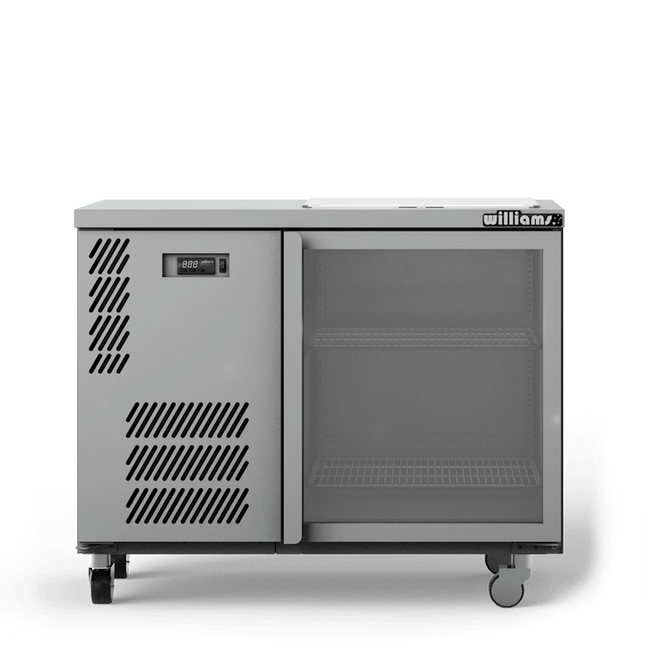 Glass Chiller - One Door Spring Loaded Glass Chiller - 500 x 500 baskets