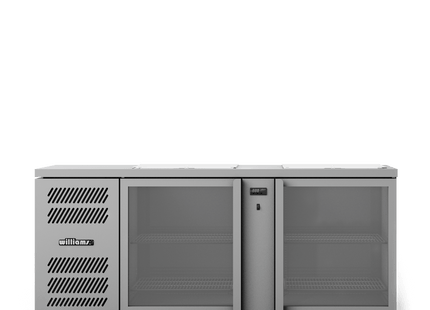 Glass Chiller - Two Door Glass Chiller With Two Shelves - 500 x 500 baskets