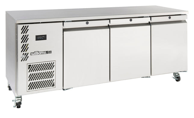 Opal - Threee Door Stainless Steel Under Counter Refrigerator