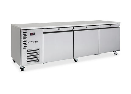 Emerald - Three Door Stainless Steel Under Counter Refrigerator