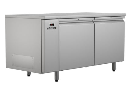 Emerald - Two Door Stainless Steel Remote Under Counter Storage Freezer