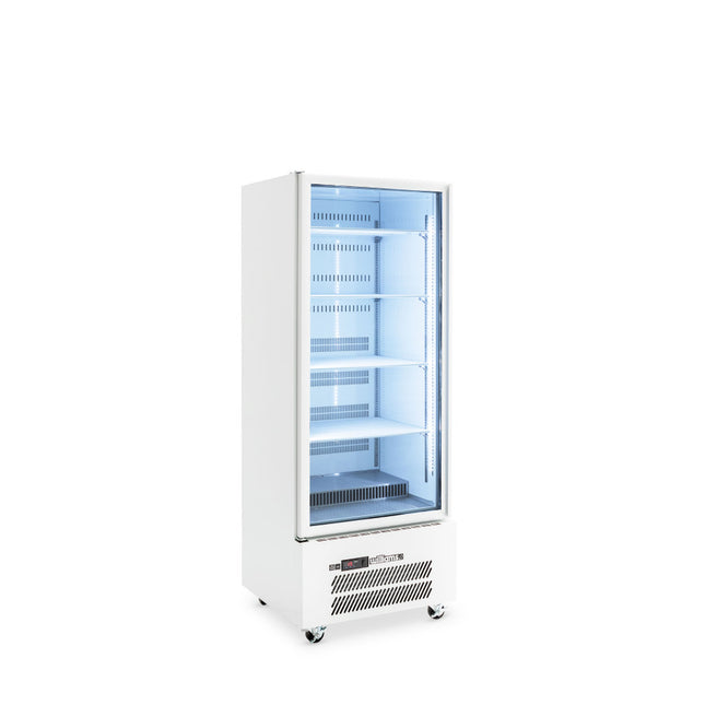 Quartz Star - One Door Black Colorbond Upright Display Refrigerator
