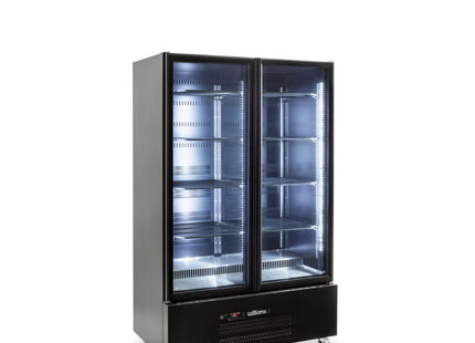 Quartz Star - Two Door White Colorbond Upright Display Refrigerator