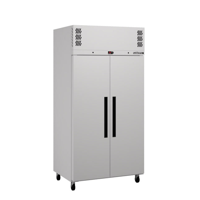 Pearl - Slim Two Door White Colorbond Upright Storage Refrigerator