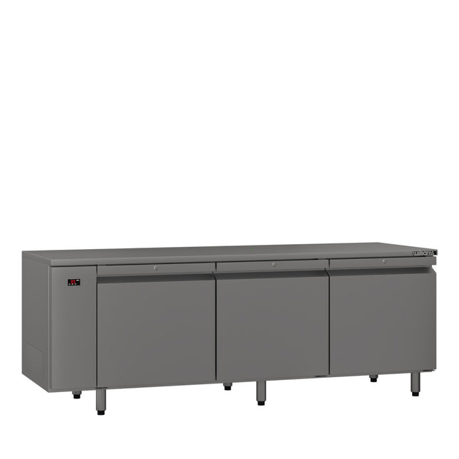 Emerald - Three Door Stainless Steel Remote Under Counter Freezer