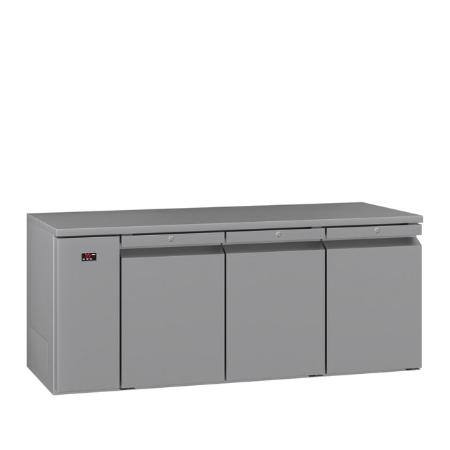 Opal - Three Door Stainless Steel Remote Under Counter Refrigerator