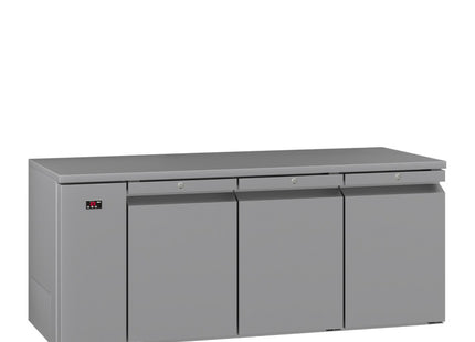 Opal - Three Door Stainless Steel Remote Under Counter Freezer