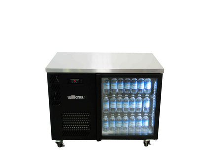 Boronia - One Door Black Colorbond Under Counter Display Refrigerator