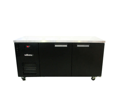Boronia - One Door Black Colorbond Under Counter Display Refrigerator
