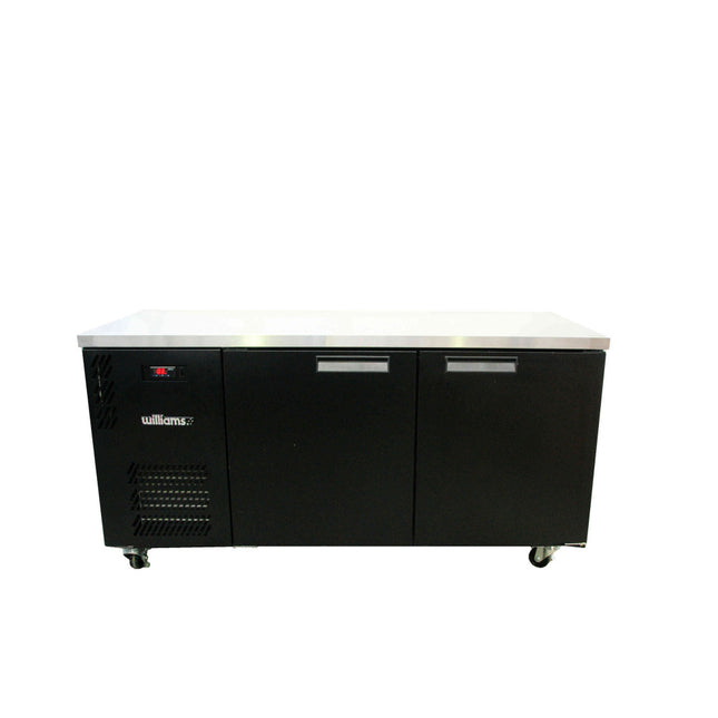 Boronia - One Door Black Colorbond Under Counter Display Refrigerator