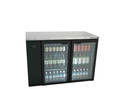 Cameo - One Door Black Colorbond Remote Back Bar Counter Display Refrigerator