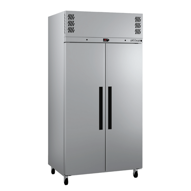 Pearl - Slim Two Door Stainless Steel Upright Storage Freezer