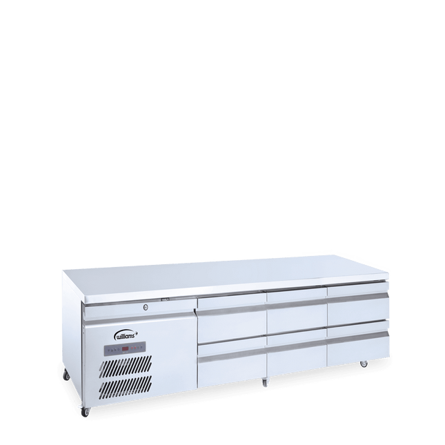 Under Broiler Counter - Six Drawer Self Contained Lowline Refigerator
