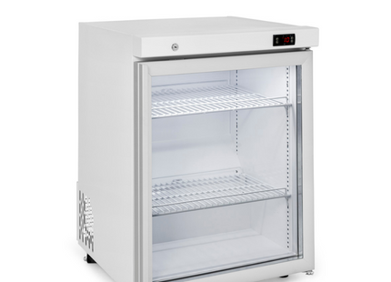 Topaz Compact - One Door Counter White compact glass door Refrigerator