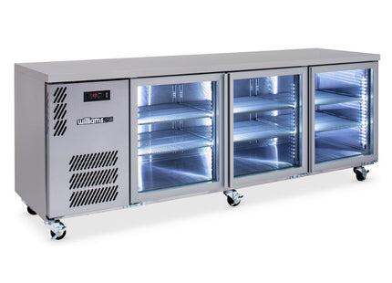 Boronia - Three Door Stainless Steel Under Counter Display Refrigerator