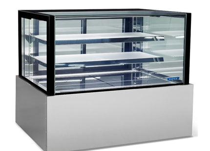 Topaz Cake Display - 1800Mm Two (Plus Base) Tier Free Standing Ambient Cake & Food Display