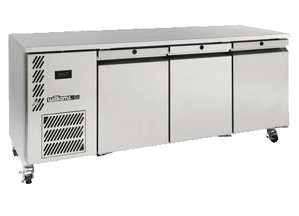 Opal - Three Door Stainless Steel Under Counter Freezer