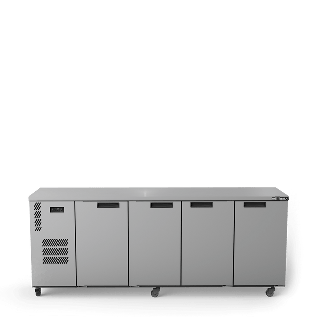 Cameo - Four Door Stainless Steel Under Counter Display Refrigerator