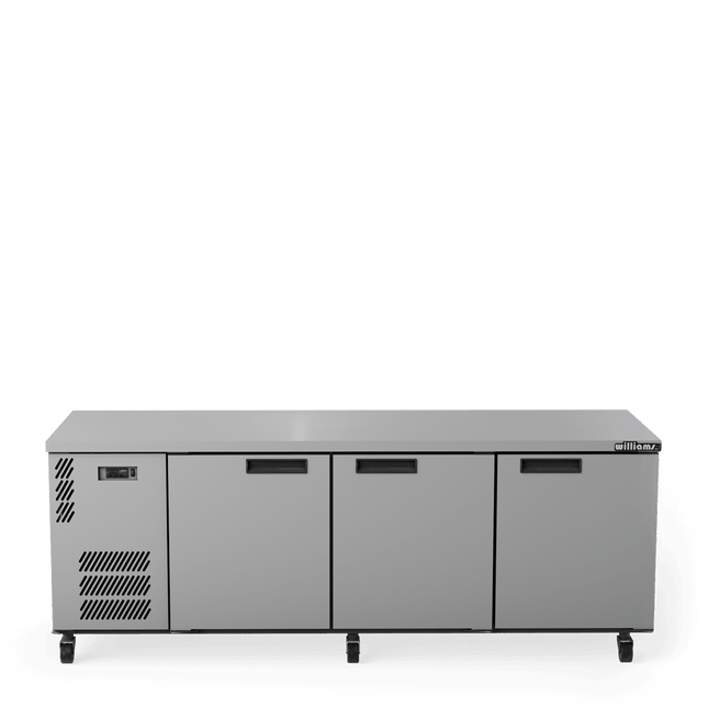 Boronia - Three Door Stainless Steel Under Counter Display Refrigerator