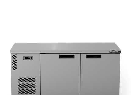 Boronia - Two Door Stainless Steel Under Counter Display Refrigerator