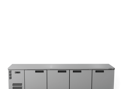 Boronia -  Four Door Stainless Steel Under Counter Display Refrigerator