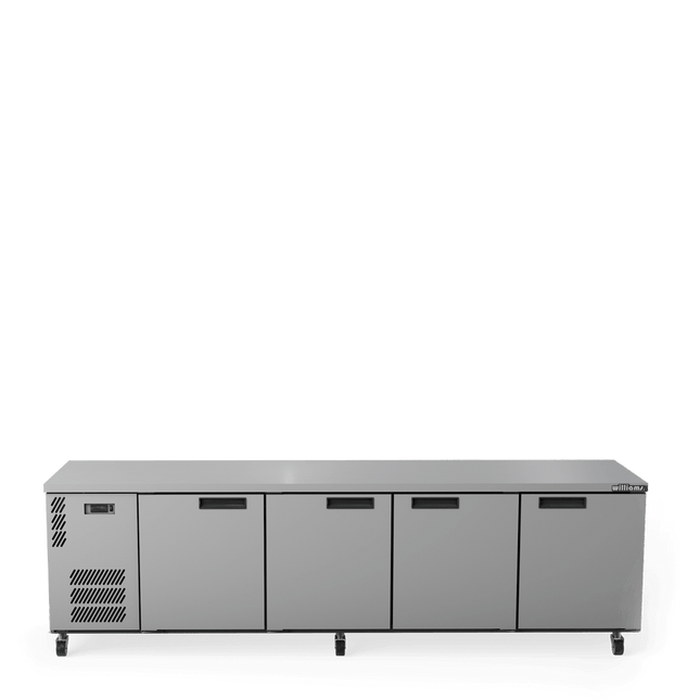 Boronia -  Four Door Stainless Steel Under Counter Display Refrigerator