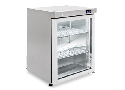 Topaz Compact - One Door Counter Stainless Steel compact glass door Refrigerator