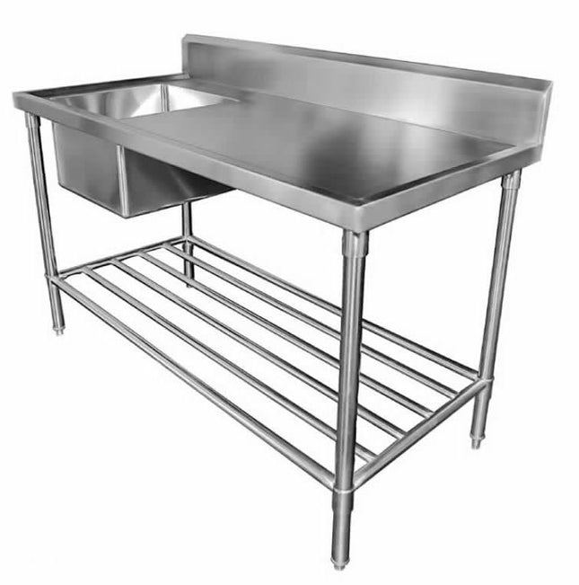 Sink Bench With Splashback W1800 X D600 X H900 Ss1618L
