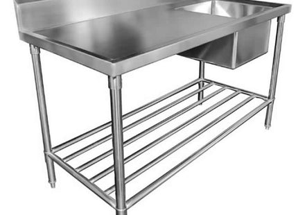 Sink Bench With Splashback W1200 X D700 X H900 1 Ss1712C