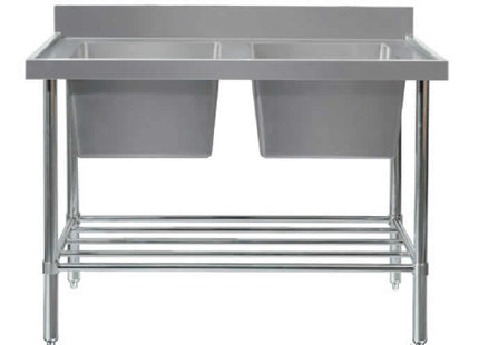 Double Sink Bench W1800 X D600 X H900 Ss2618R