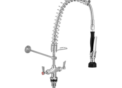 Compact Stainless Steel Dual Hob Mounted Pre Rinse Unit 