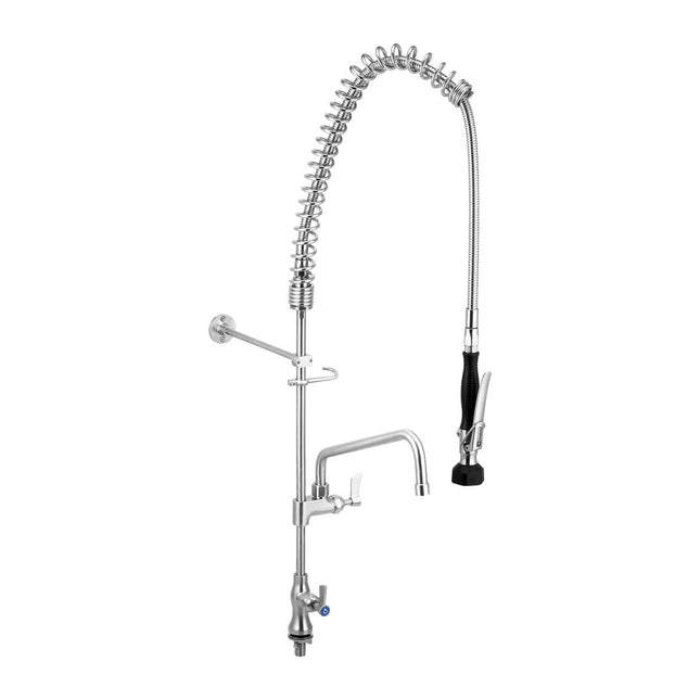 Stainless Steel Single Bench Mount Pre-Rinse with 12" Pot Filler