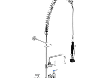 Exposed Wall Mount Pre-Rinse Unit with Pot Filler - 12” pot filler