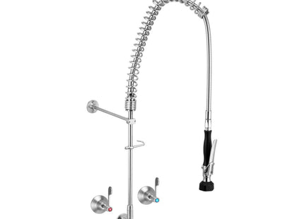 Stainless Steel Wall Stops And Elbow Pre Rinse Unit