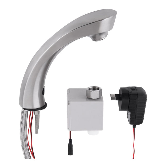 Stainless Steel Hob Mounted Sensor Tap - Mains Powered 