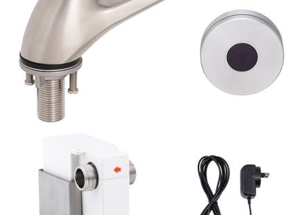 Pillar Tap with Hob-Mount Sensor Mains Operated 