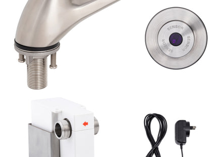 Pillar Tap with Wall-Mount Sensor Mains Operated 