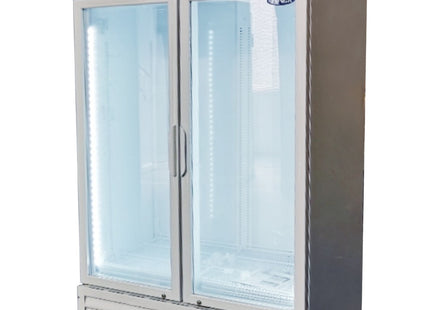 Double Glass Door Mounted Fridge White P1000Wb-W