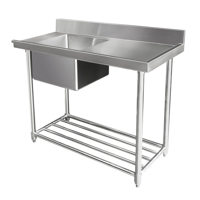 Stainless Steel Dishwasher Single Inlet Sink W1200 X D600 X H900 1 Wss16165R