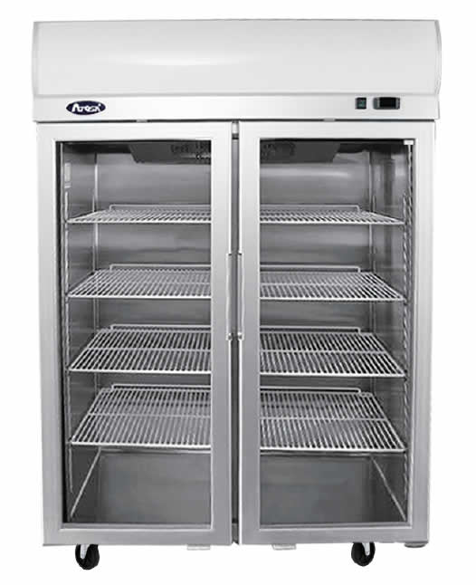 Top Mounted Double Door Glass Freezer Ycf9408